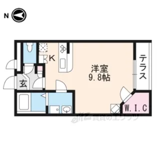 レオパレス島之内【1階】の間取り