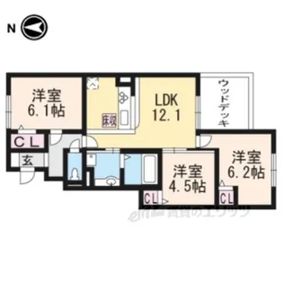 T’Sスクエア下鴨【1階】の間取り