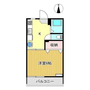 コーポ日大郡山B【1階】の間取り