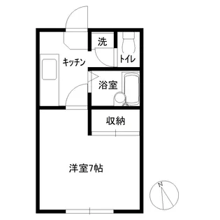 城北ハイツ【2階】の間取り