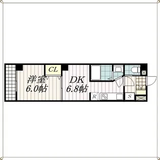DAIYA RESIDENCE CHIBA(ダイヤレジデンスチバ)【4階】の間取り