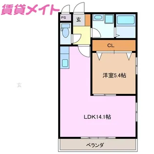 JYヒルズマンション【4階】の間取り