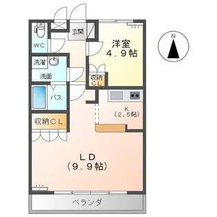 Brilliant jade(ブリリアント ジェイド)【2階】の間取り