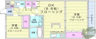 エクセレント岩沼【6階】の間取り