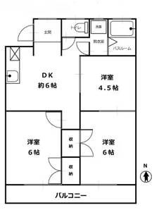 伊藤コーポ【1階】の間取り