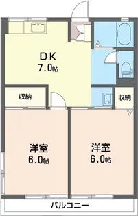 シティハイム スリーゼ【2階】の間取り