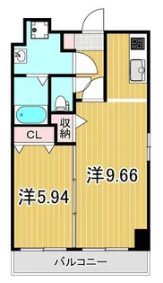 ペアパレス六町2号館【4階】の間取り