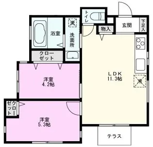 SAIDO中和倉【1階】の間取り