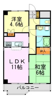 カザベーラ浜野【4階】の間取り