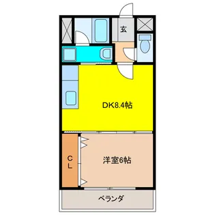 グレイスコート【6階】の間取り