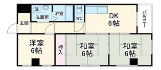 サンハイムフラワー【5階】の間取り