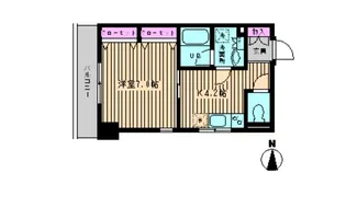 ブランネージュ【4階】の間取り