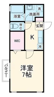 カーズ野川【2階】の間取り