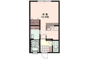ランドマーク宝4I【1階】の間取り