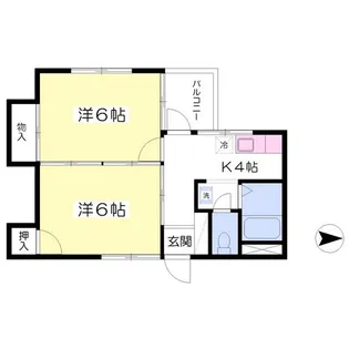 メゾン・グリシン【4階】の間取り