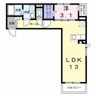 エクセルコートアゼリアA【3階】の間取り