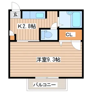 フォレスト通町【2階】の間取り