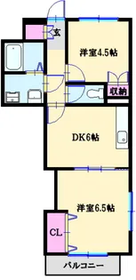 サンハイツ3【3階】の間取り