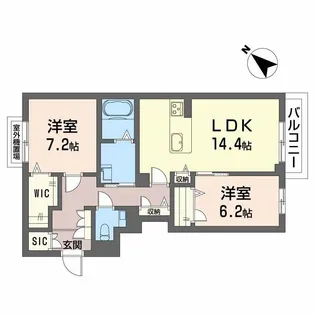 ホクラニ【3階】の間取り