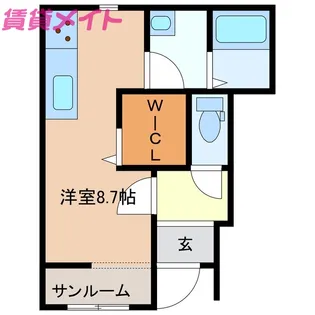 コスミックエステート 北【1階】の間取り