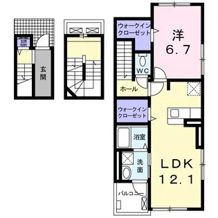 メゾン・グランクリュ【3階】の間取り