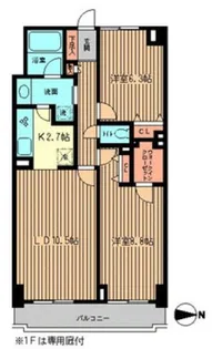 ファーストビレッジ白金台【2階】の間取り