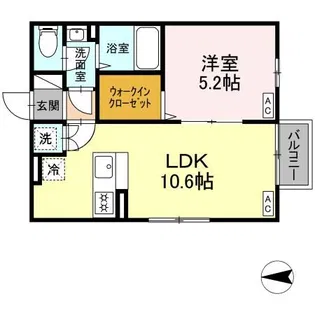 ペルル・コリエ【2階】の間取り
