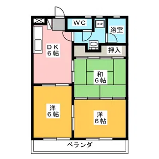 村井レジデンス【3階】の間取り