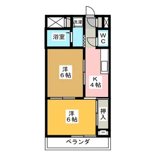 ファミーユ植木【2階】の間取り