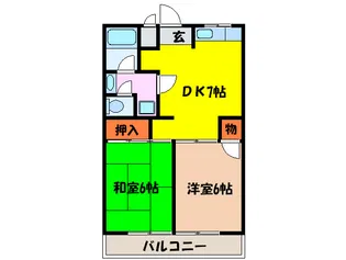 第2スカ-ルハイツ【2階】の間取り