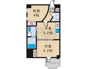 アリス・マナーガーデン四天王寺【5階】の間取り