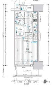 クレストタップ京橋【12階】の間取り