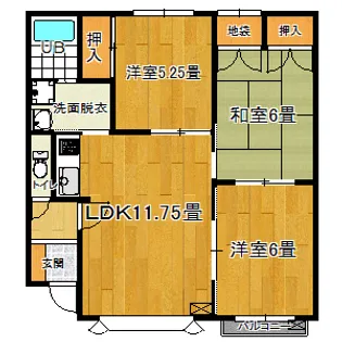 リバーサイドハイム【1階】の間取り