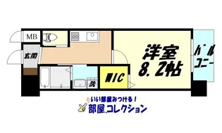 アクシオ北九州【11階】の間取り