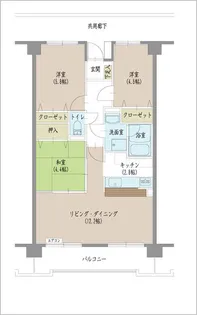 Chatelet M シャトレエム【2階】の間取り
