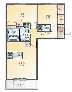 アルバA棟【3階】の間取り