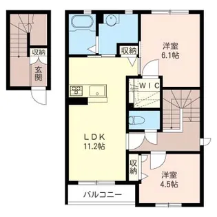 アンビシアC【2階】の間取り