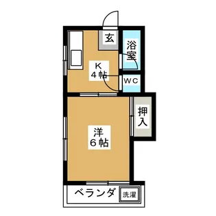 レジデンスたかお【2階】の間取り