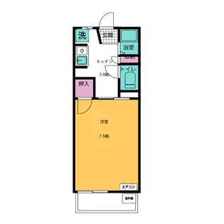 デュオ【1階】の間取り