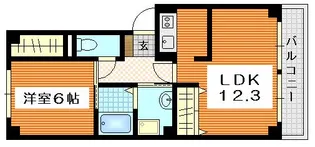 フォブール五日市駅前【3階】の間取り