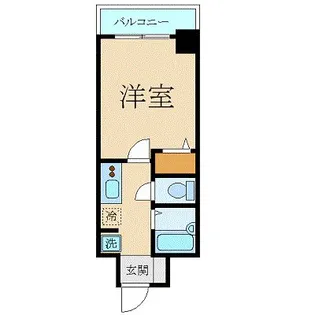 スカイコート銀座東第2【7階】の間取り