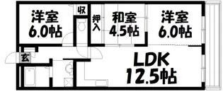 Imperial かぎやのつじ ( インペリアル鍵屋ノ辻 )【1階】の間取り