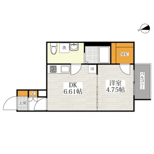 Branche大橋【4階】の間取り