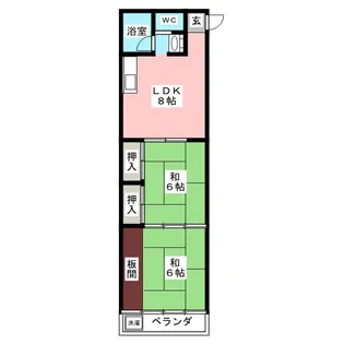 コーポさとう【3階】の間取り