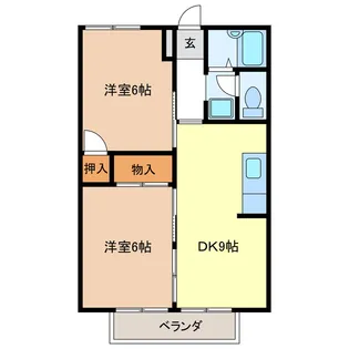 プレジール高茶屋【2階】の間取り