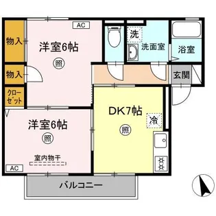 パストラル米原 A棟【1階】の間取り