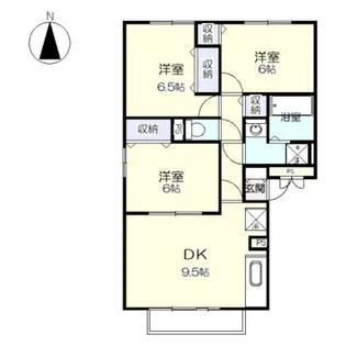 セジュールユウキ【3階】の間取り