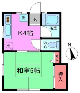 高橋ハイツ【1階】の間取り