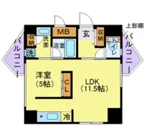 サンフレア日出町【6階】の間取り