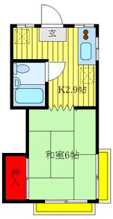 川島ハイツ【2階】の間取り